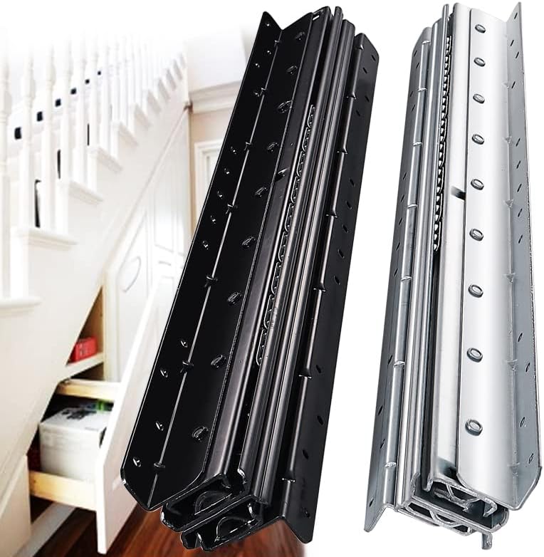 CXHIIA Bottom Mount Heavy Duty Drawer Runners, Stair Bottom Cabinet ...