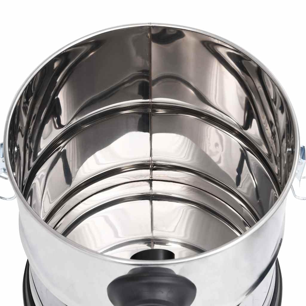 Aspirador de cenizas con filtro HEPA 1200 W 20 L acero inoxidable para estufas de leña, chimeneas, fogatas, aspiradoras con función de soplado, tubo de metal resistente, portátil, ideal para