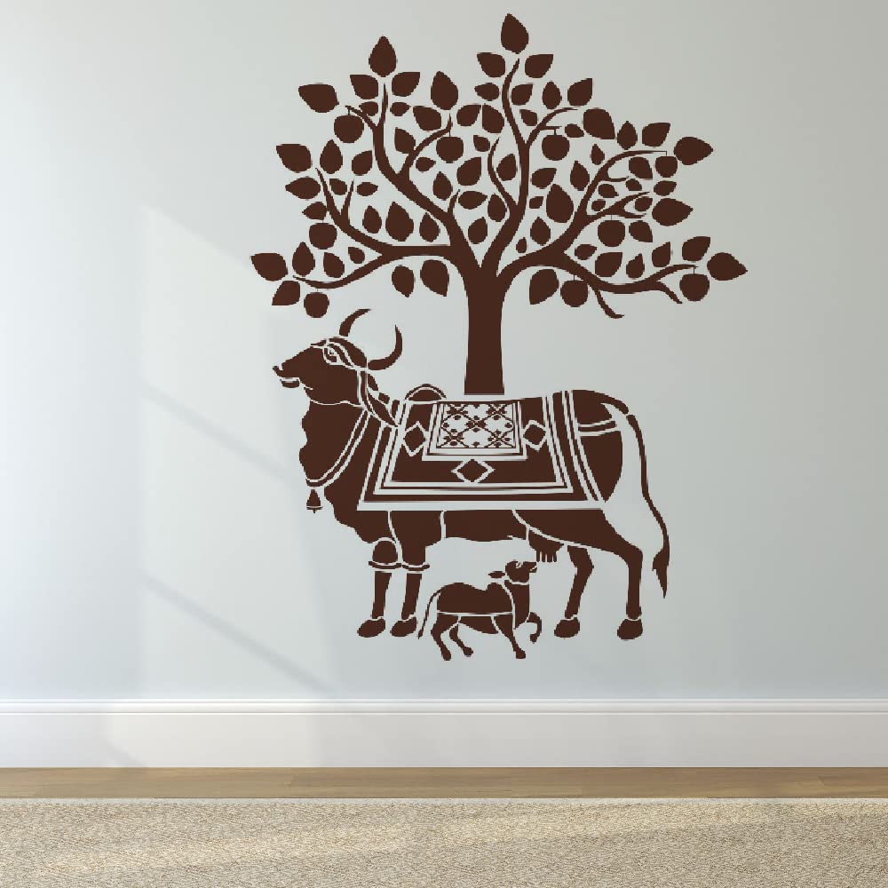 Wallzone Gomatha Large Vinyl Wallsticker for Kids/livingroom/Home Decoration (110 cm x 80 cm)-image-7
