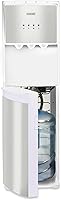 Igloo Bottom Load Water Cooler Dispenser: Hot, Cold & Room Temp Water, 3/5 Gallon Bottles, Child Safety Lock - Slim White Stainless Steel