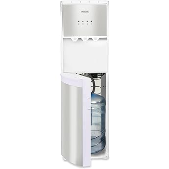 Igloo Top Loading Water Cooler – Hot & Cold Dispenser – Sleek Black, Holds 3 & 5 Gallon Jugs, Child Safety Lock – for Homes, Kitchens, Offices, Dorms