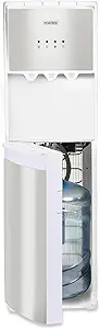 Igloo Bottom Load Water Cooler Dispenser - Hot, Cold, or Room-Temperature Water - Holds 3 or 5 Gallon Bottles - Child Safety Lock - Perfect for Homes, Kitchens, Dorms - White Stainless