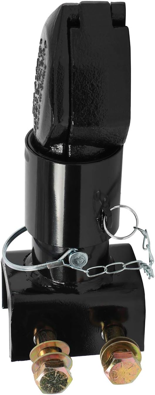 NovelBee 2-5/16" Ball Heavy Duty Channel-Mount Adjustable Trailer Coupler with Bolts and Nuts,Capacity 12,500 lbs