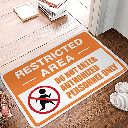 Panneau Do Not Enter tapis de porte drôle pour chambre