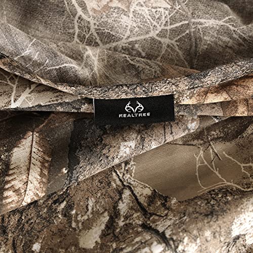 Visi-One Realtree Edge Camo Oval Tablecloth - 60" X 84" Inch - Washable Polycotton Table Cloth, Decorative Fabric Table Cover For Dining Table, Hunting And Camping, Camouflage #TOP4