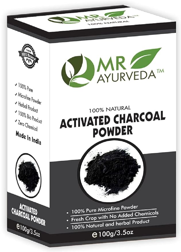 MR Ayurveda Activated Charcoal Powder Charcoal Powder Organic