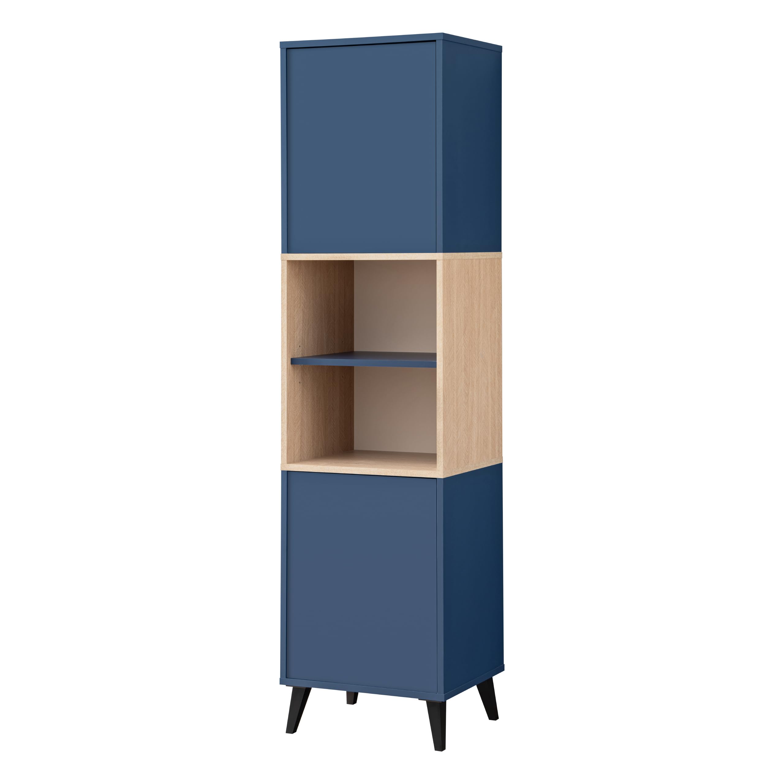 Komodee Vitrine Fondi Bleu 173x35x46 cm V1