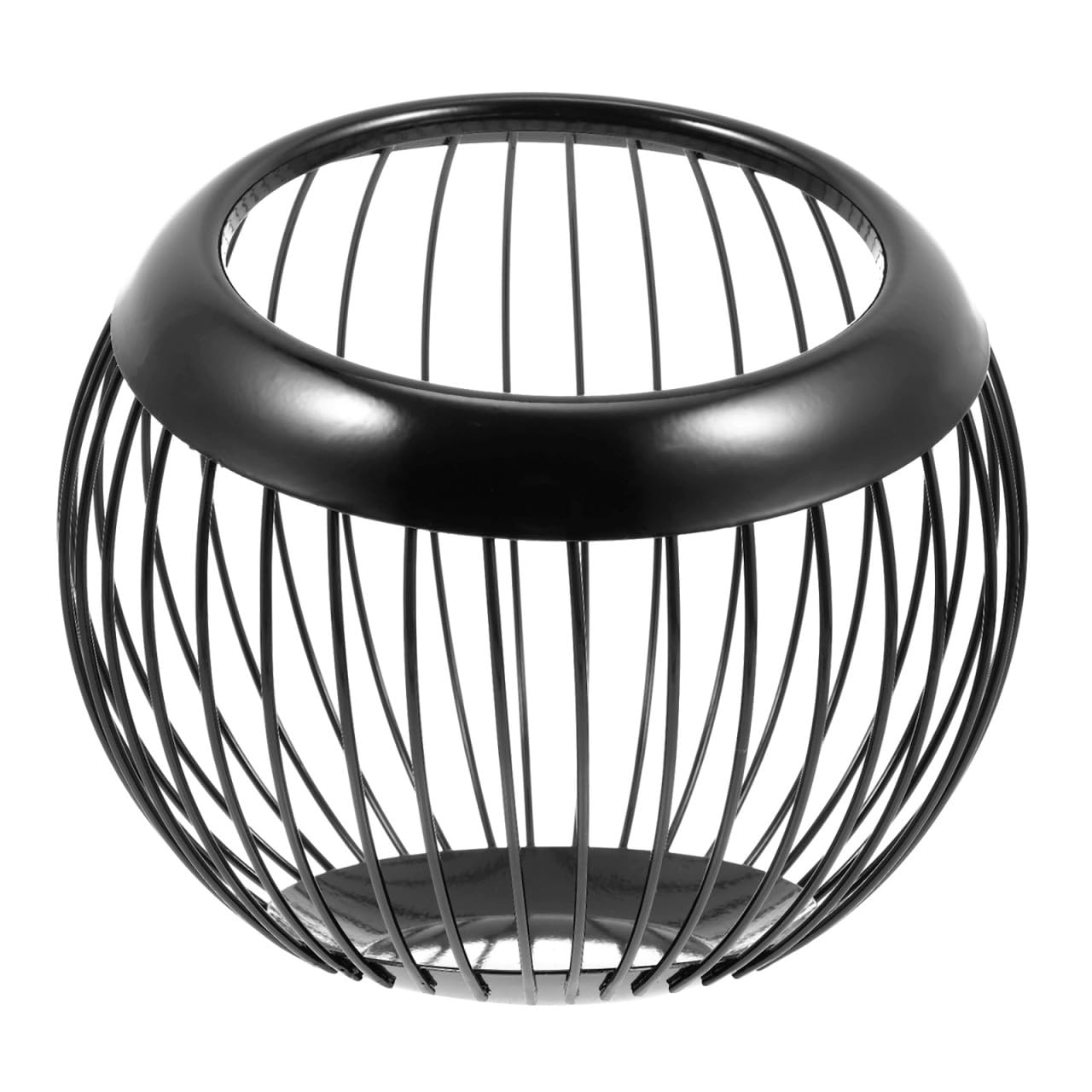 Cesta de almacenaje redonda de acero inoxidable Happyyami para un orden duradero y ventilado