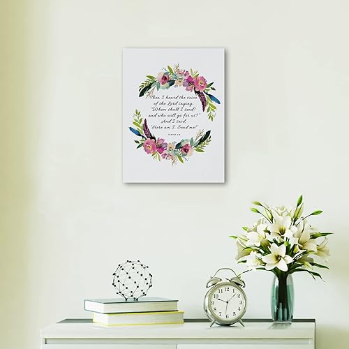 Miniatura 3 de Nogrit Isaías 68 Arte de pared cristiano, versículo de la Biblia, decoración de pared cristiana, decoración de pared cristiana, decoración de pared