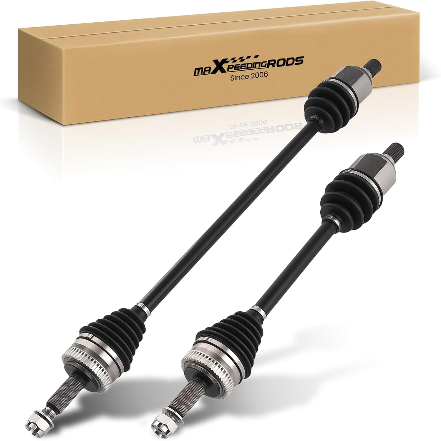 maXpeedingrods Pair (2) Front CV Axle Shaft Assembly for Hyundai Sonata 2011 2012 2013 2014, L4 2.4L Automatic Transmission, Driver and Passenger Side, Replace# 495003Q300, 495013Q350