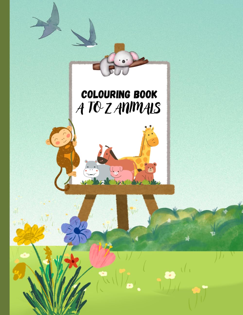 Cute Animals Colouring Book