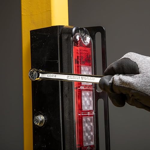 Miniatura 8 de Klein Tools 68400 SAE Juego de llaves combinadas, extremo abierto y extremo de caja, 7 piezas