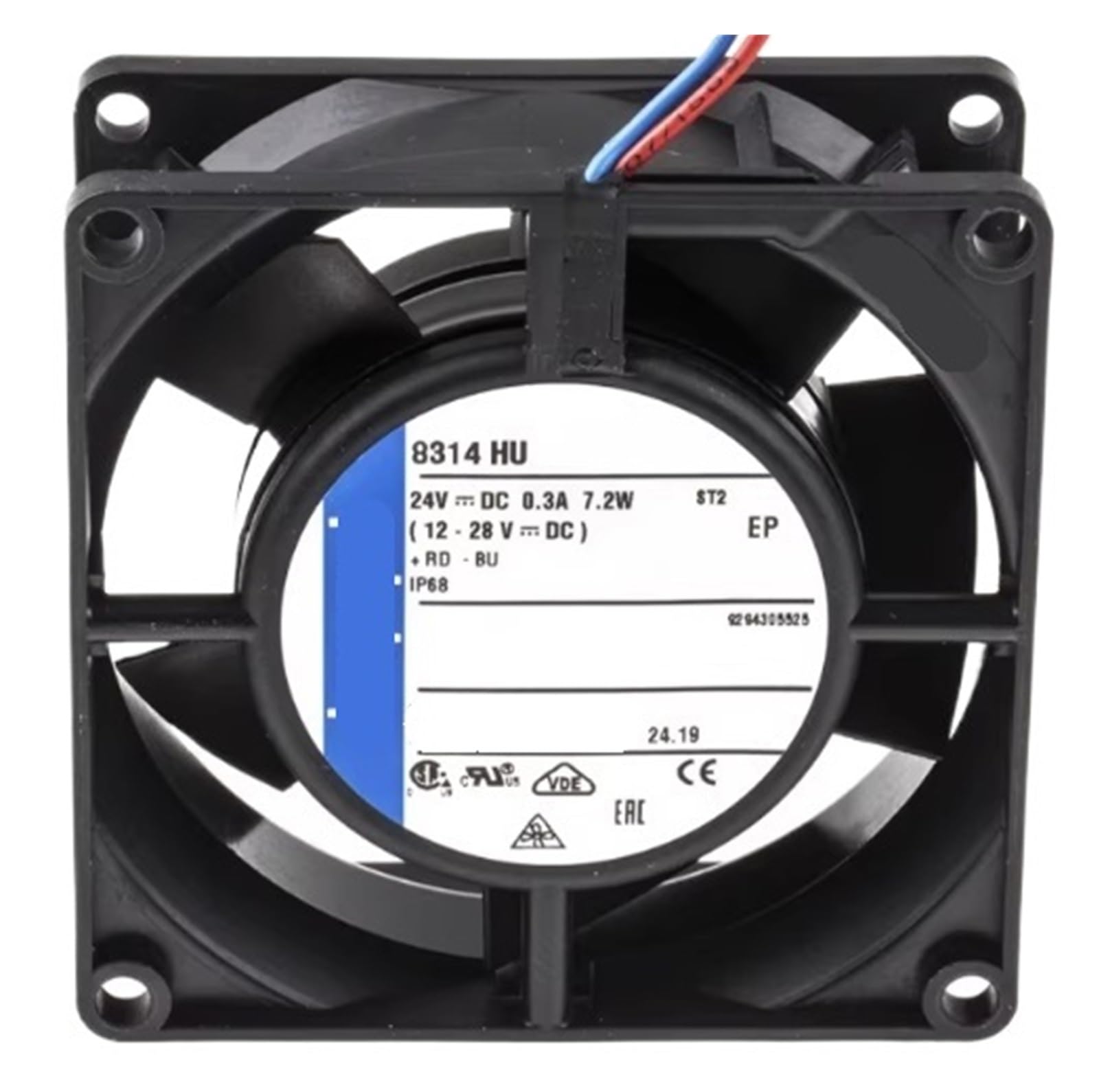 Ventilateur de refroidissement 24V 80x80x32mm 8314HU étanche 5000RPM