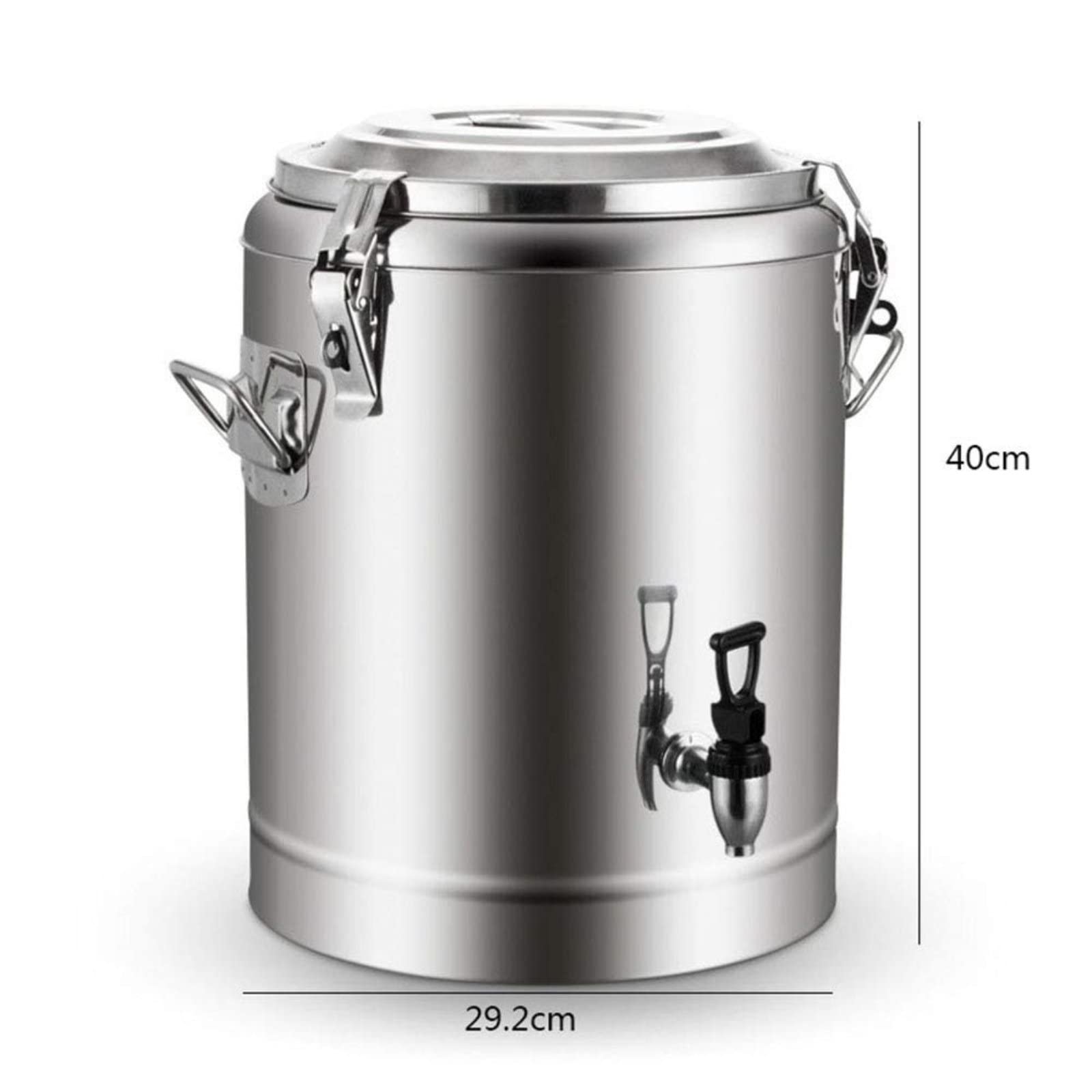 Dispensador De Bebidas con Aislamiento De Acero Inoxidable, Contenedor Termo con Espiga Aislamiento Frío Y Caliente De 20 Horas - para Té, Agua, Café, Bebidas Heladas,20L