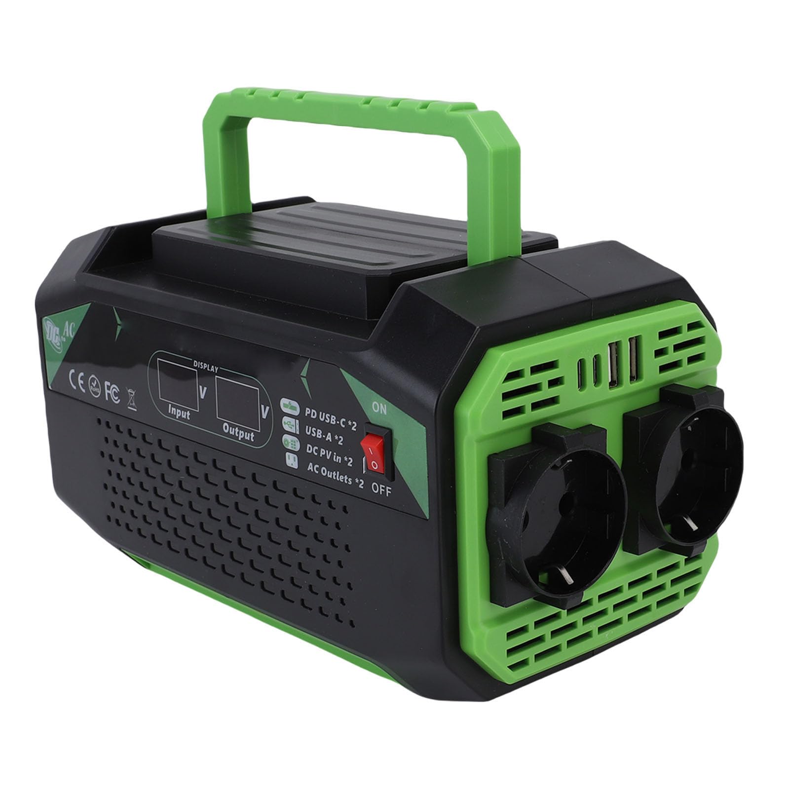 Generic Przetwornica Samochodowa 300 W Kompaktowe Szybkie ładowanie AC 220 V do Podróży Na Zewnątrz Kemping ABS 2 USB 2 Typ C