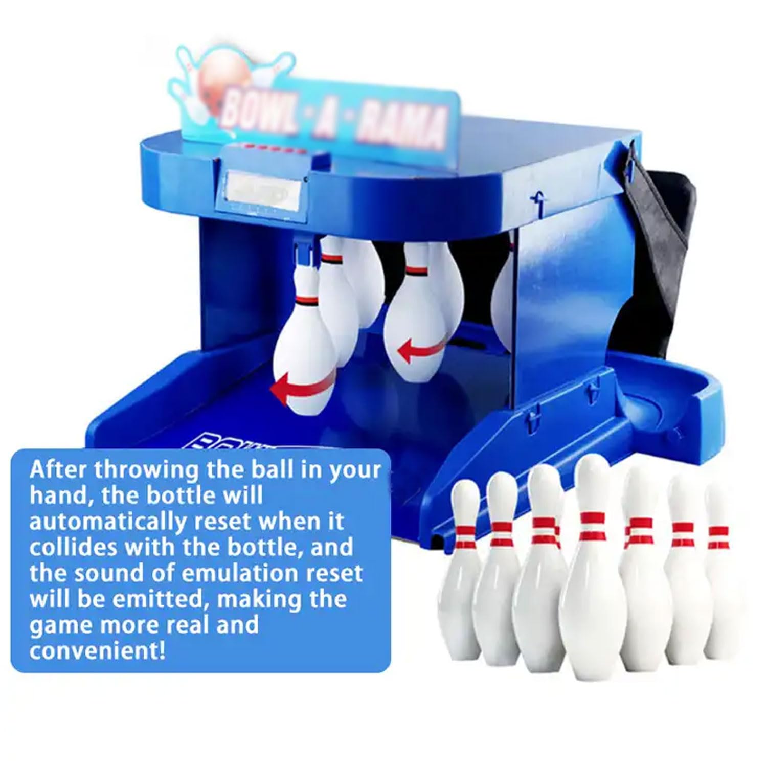 Juego Electrónico De Bolos, Consola De Juegos Eléctrica para Deportes De Interior, Máquina De Fitness Interactiva De 3,5 M, Marcador LED, Efecto De Sonido De Simulación, para Uso Doméstico