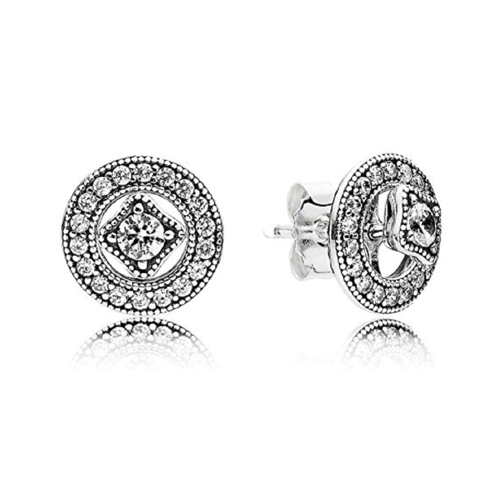 PANDORA Women Earring Vintage Allure, Clear CZ 290721CZ