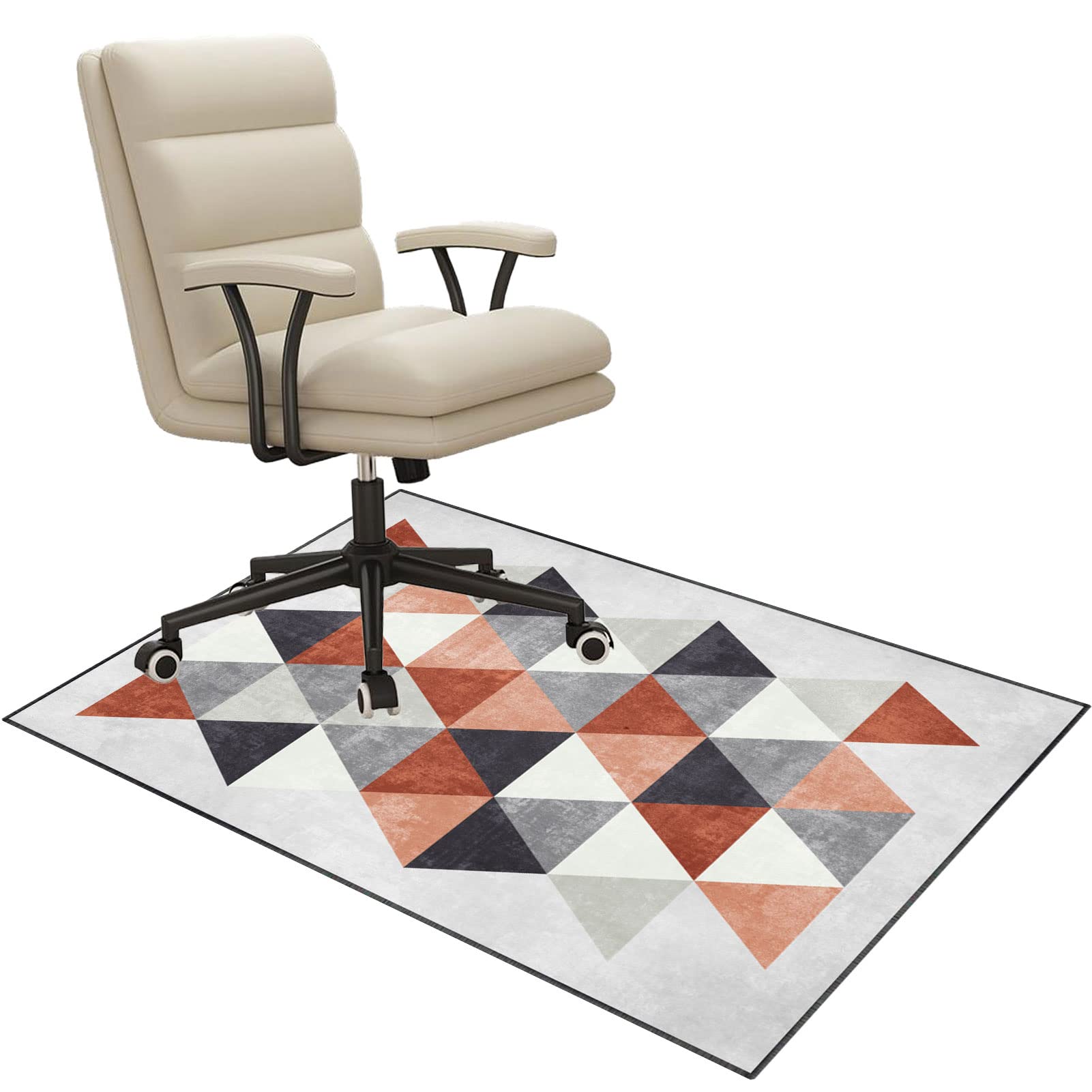 EYZO Office Chair Mat Hardwood Floor 100 × 140 cm, Gaming Chair Mat, Desk Chair Mats, Non-slip Gaming Chair Mat For Wooden Floors, Hard Floor Protector Mat For Office Chair Mat, Computer Chair Rug