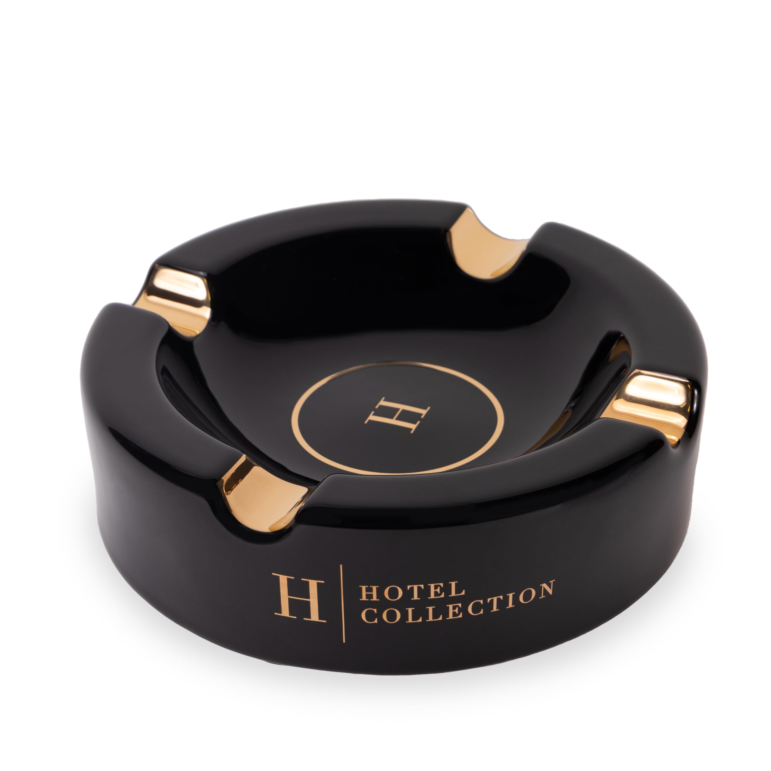 Hotel Collection Cenicero de cerámica de edición limitada premium para uso en exteriores, patio, exterior e interior, accesorio de cenicero de lujo para hombres y mujeres entusiastas