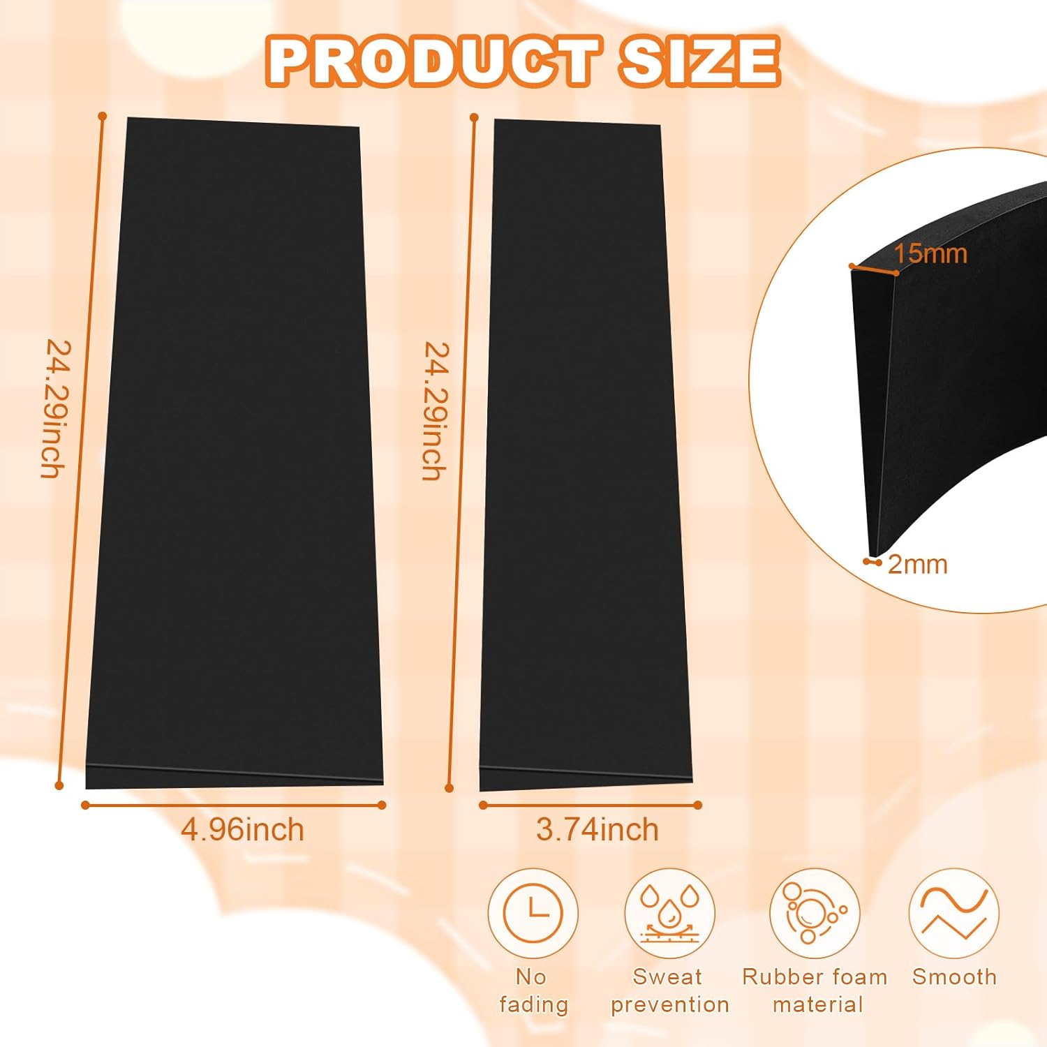 5 Pcs Horse Saddle Pad, Saddle shims for Pressure Horse Relief, Shock Absorbing Memory Foam Inserts for Equines Protection, Cushioned Support Shims for Horseback Riding (2 Sizes Included)