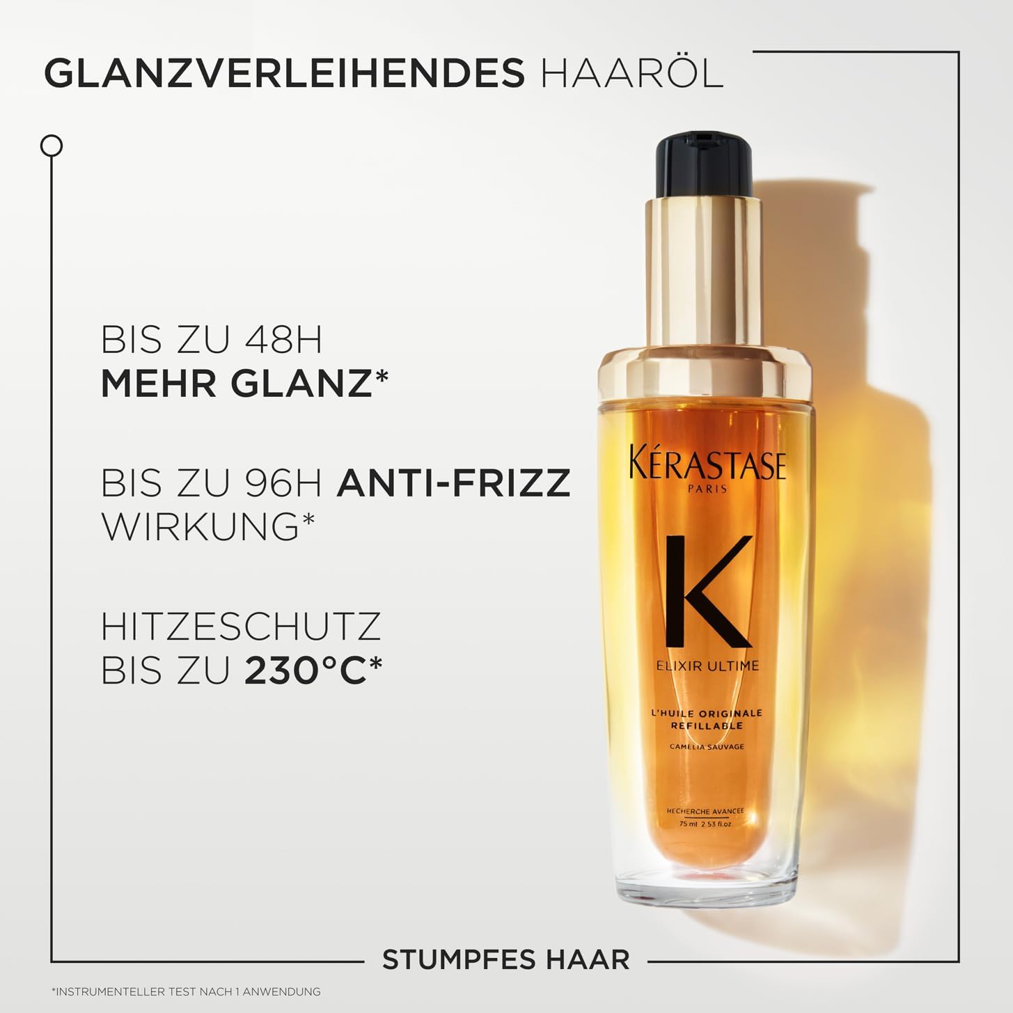 Kérastase Haaröl für trockenes Haar, Pflegend und nährend für mehr Glanz, Hitzeschutz und Anti-Frizz, Huile Originale Elixir Ultime