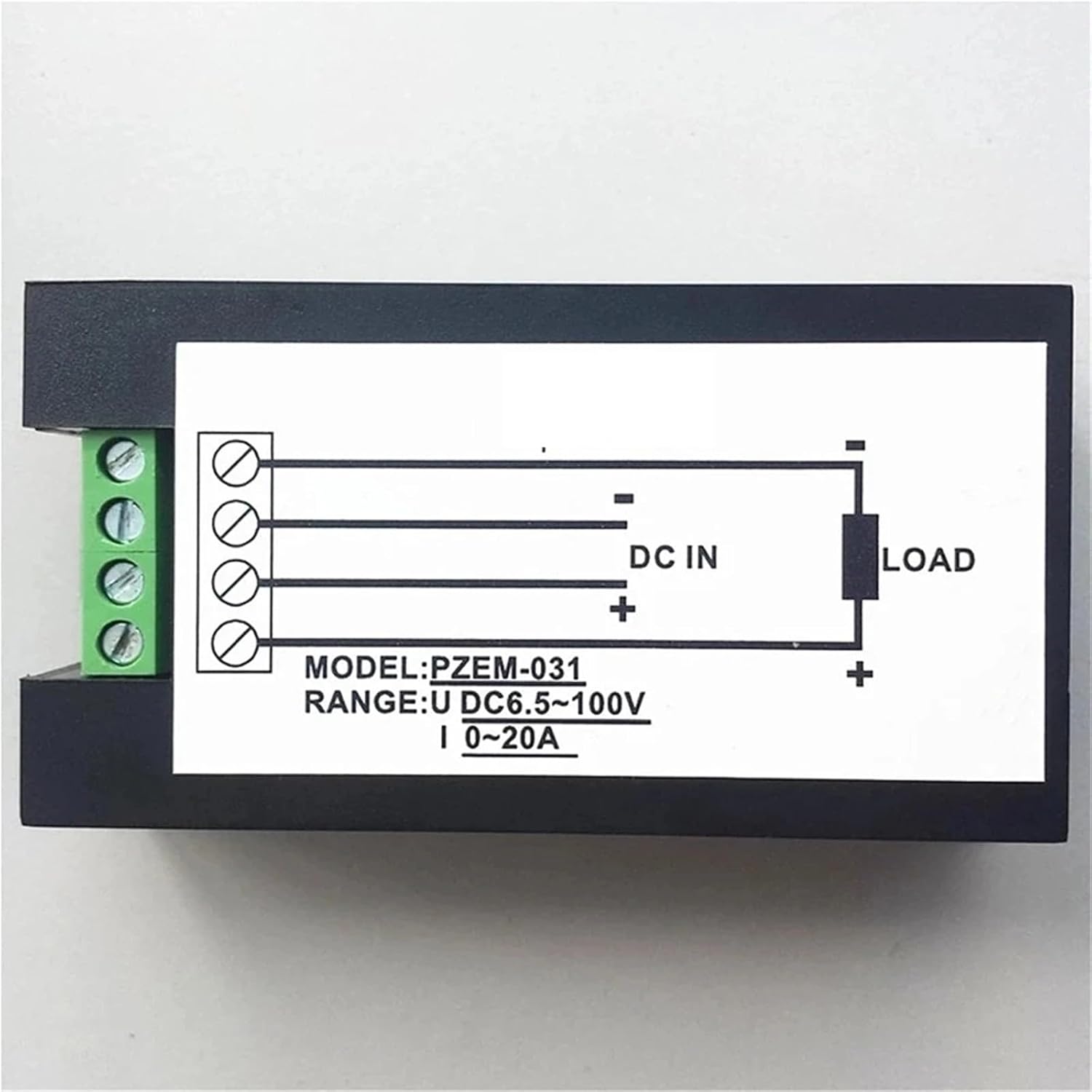 PZEM-031 Digital Wattmeter Voltmeter Ammeter DC 6.5-100V 4in1 Voltage Current Power Energy Consumption Meter 1Pcs