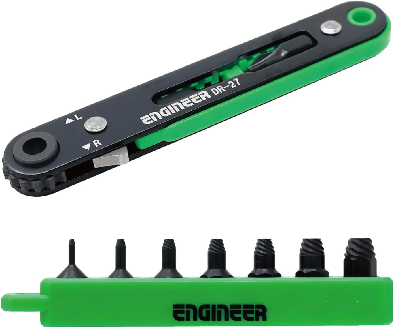 ENGINEER Ultra Thin Ratchet with Socket Extractor Set DZ-273
