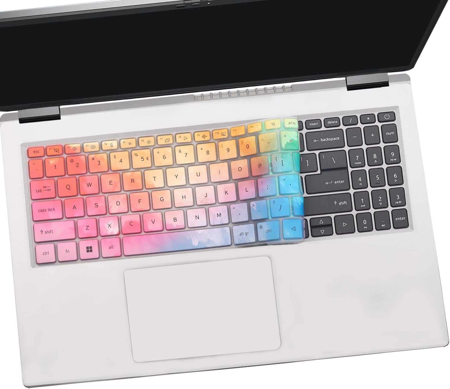 Keyboard Cover for 15.6" Acer Aspire 5 A515-57 A515-57G A515-57G-58R7 A515-57-53T2 A515-57-56UV/51WN A515-57-73L5/75RH 15.6 Inch Laptop(Not Fit The Older Model Acer Aspire 5 A515-46~A515-56)-Colorful image 7 of 7 B0CZK89GPW