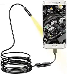 Câmera Sonda Inspeção Endoscópica Celular Prova D'água V8 Usb