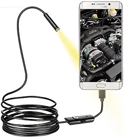 Câmera Sonda Inspeção Endoscópica Celular Prova D'água V8 Usb