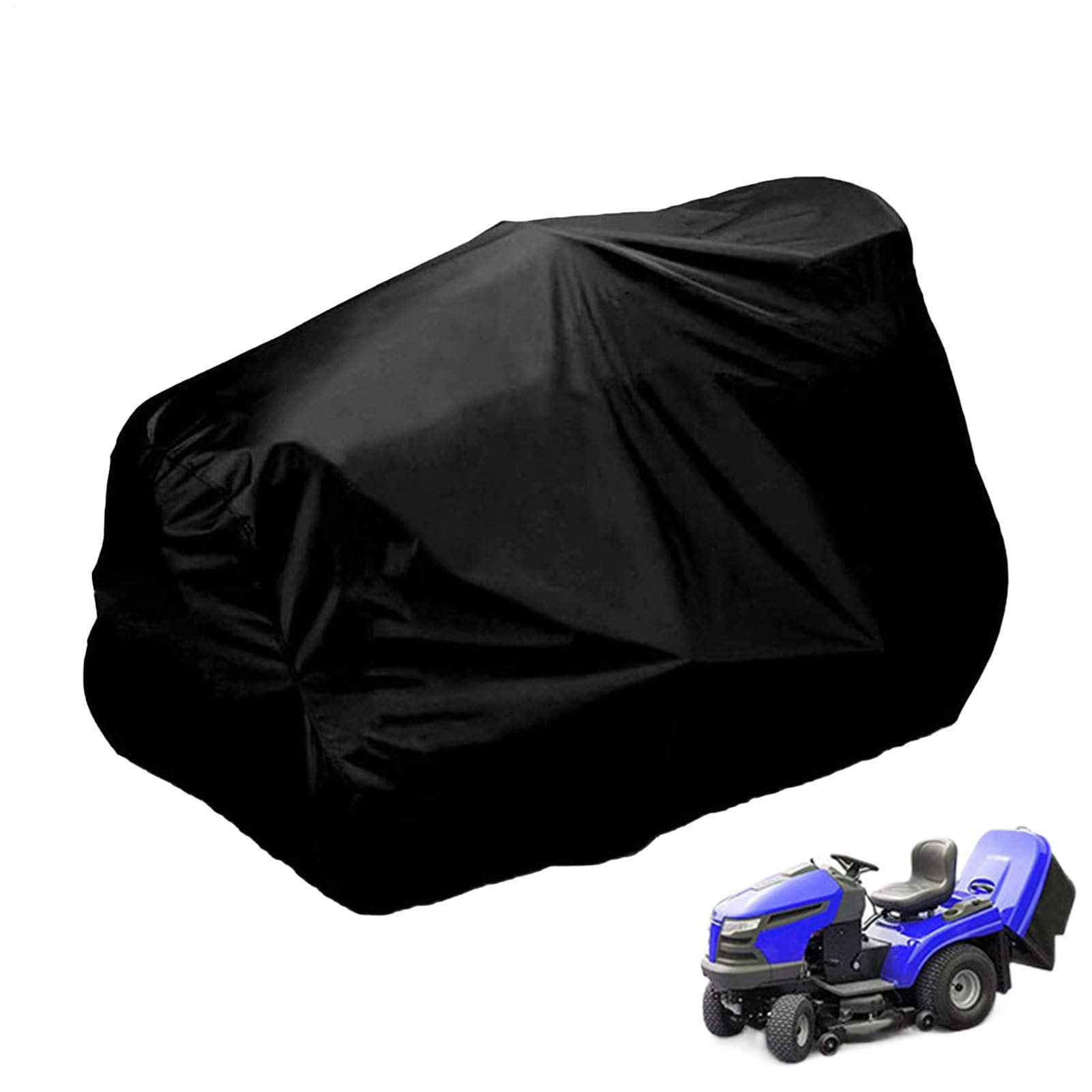 Cubierta de cortacésped, cubierta para cortacésped, cubierta para tractor de césped impermeable | Protectores resistentes a los rayos UV con bolsa de almacenamiento para exteriores, jardín
