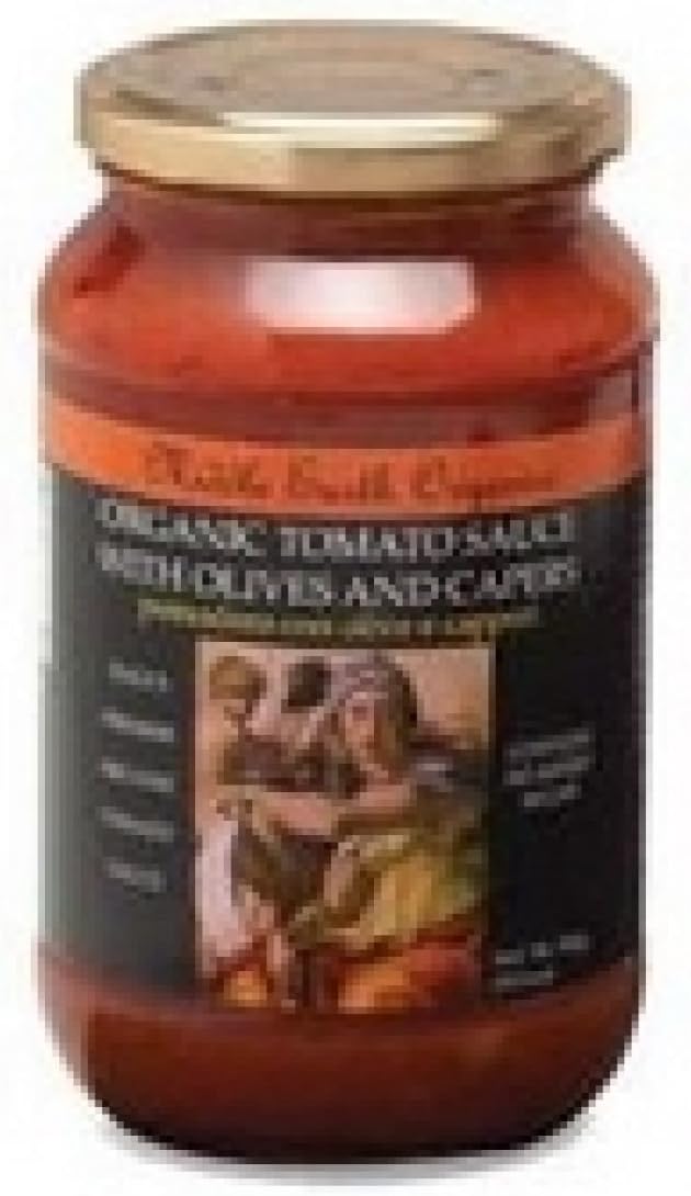 Middle Earth B25325 Middle Earth Organics Tomato Sauce With Olives And Capers -6x19.8oz