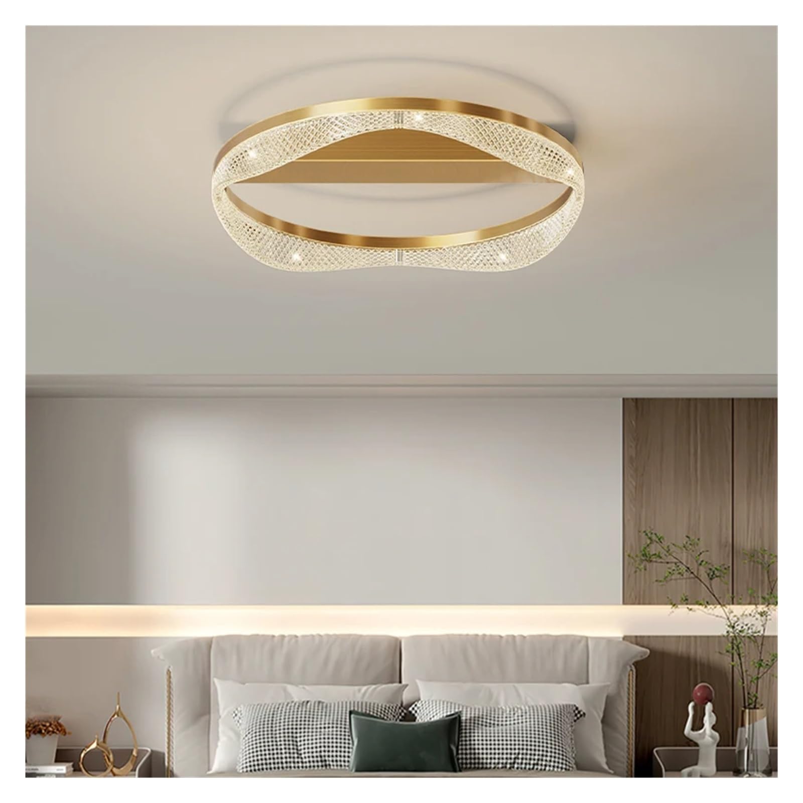 Anneau minimaliste moderne en cuivre pour une ambiance de maison douce