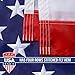 United Flags American USA US Flag Deluxe Embroidered Stars, Heavy Duty Durable Flags Built for Outdoors, Vivid Color, Sewn Stripes, Brass Grommets, Outside (4x6 FT)