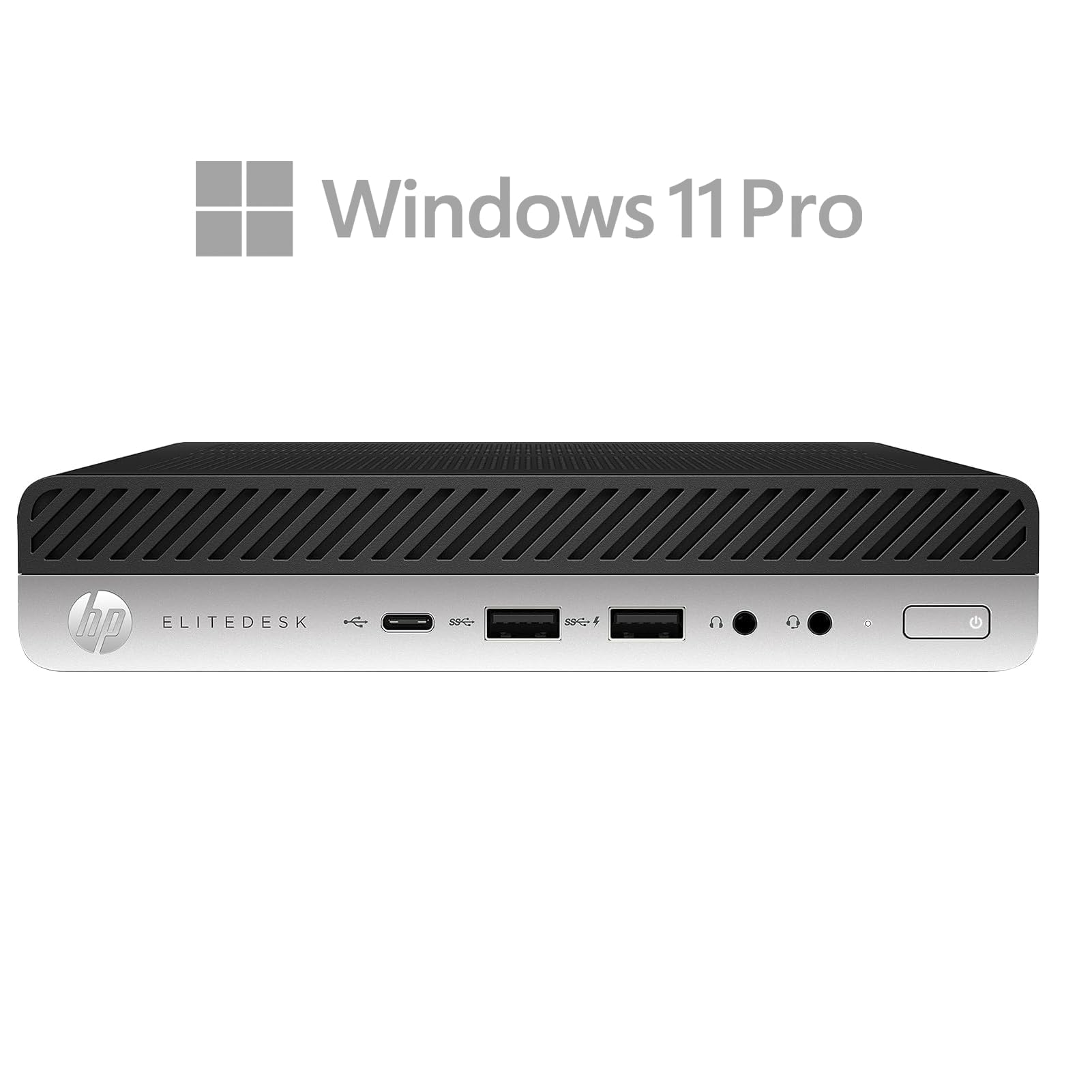 HP EliteDesk 800 G3 Mini Computadora de Sobremesa, Intel Core i5-6500, 8 GB de RAM, 256 GB de SSD, WiFi, Bluetooth, Senza tastiera e Mouse, Windows 11 Pro (reacondicionado)