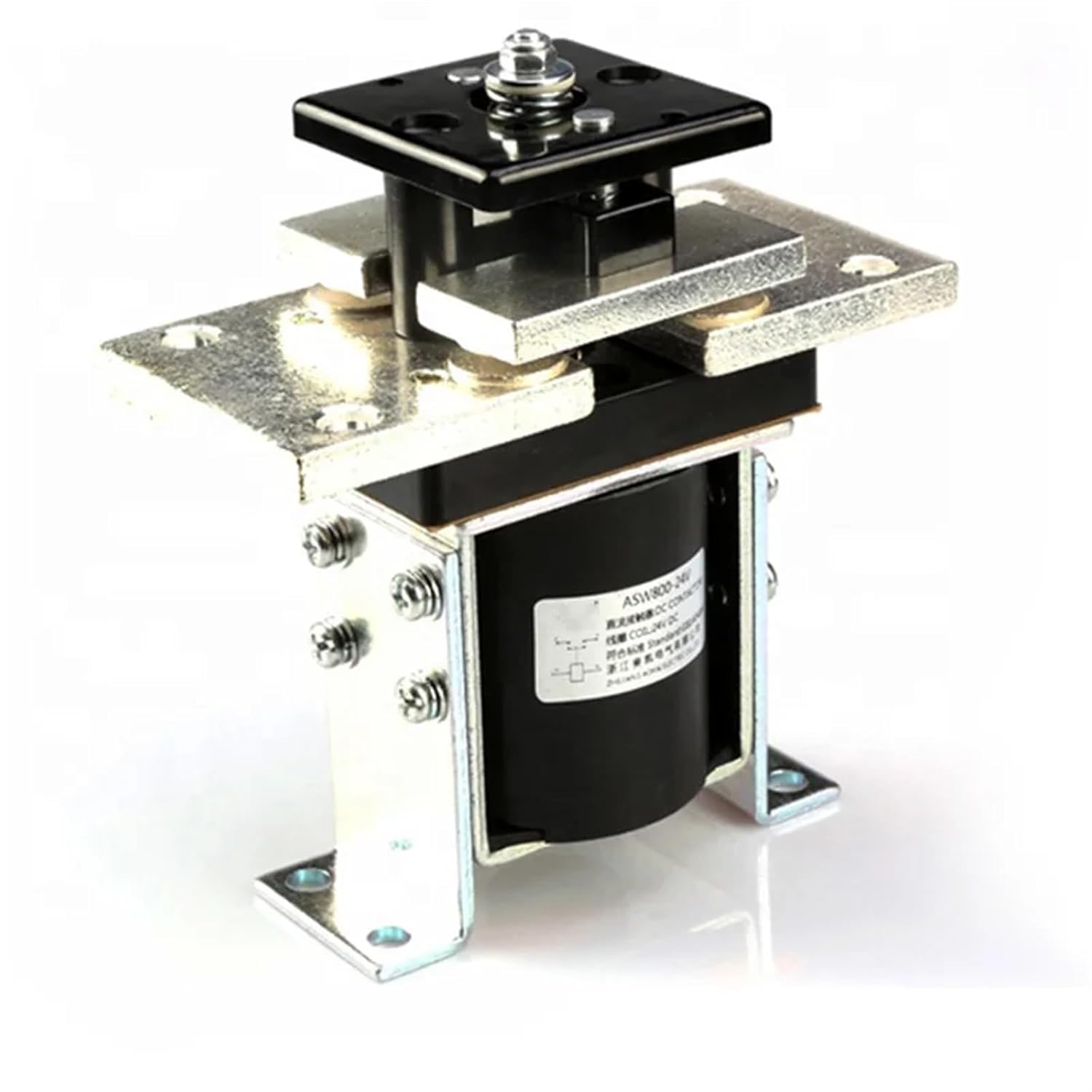 ASW800 120VDC 800A 1NO（Normally Open） Used in Electrical Carrier Solenoid Contactor, SPST IP50 AOKAI DC Contactor 1Pcs(DC24V)