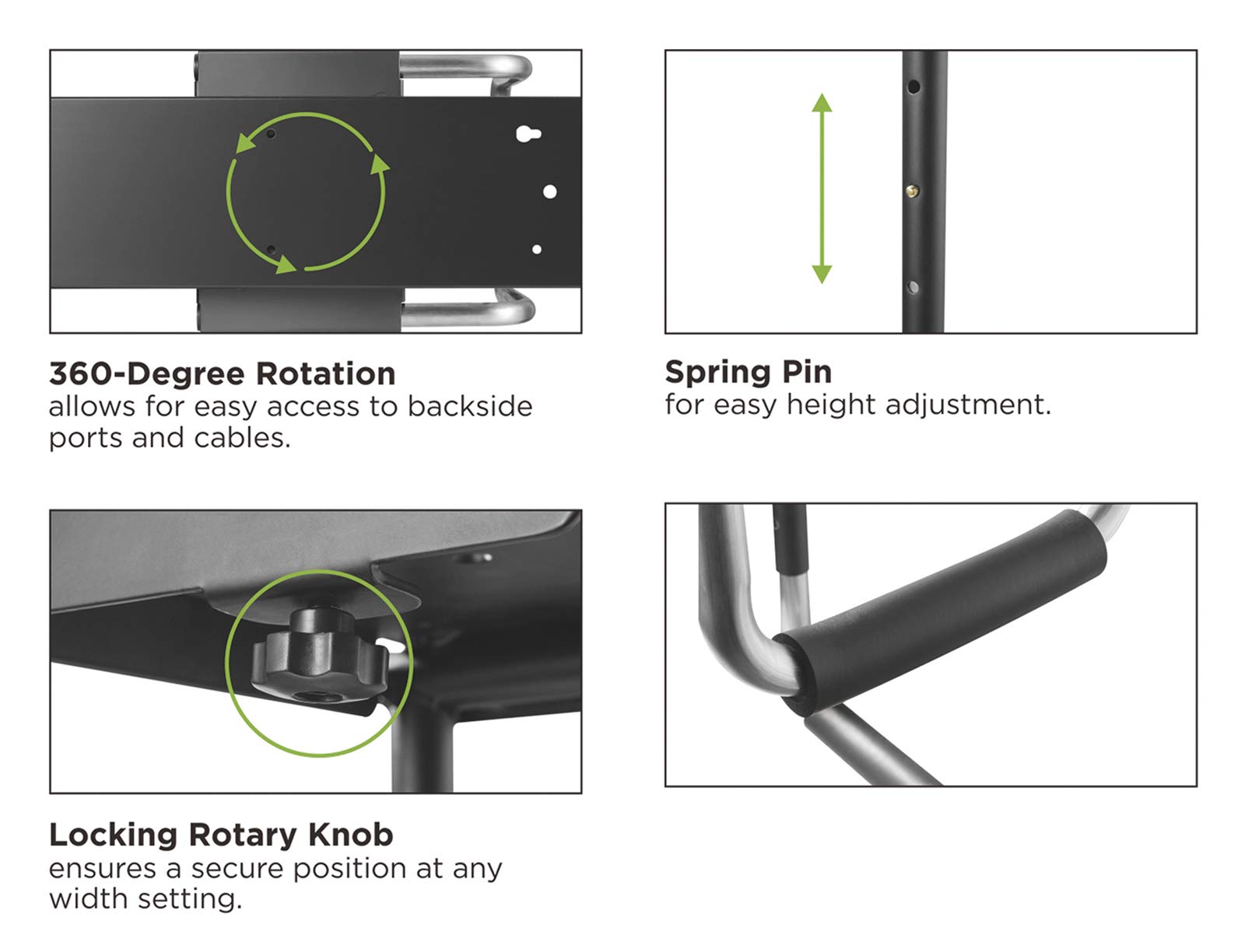 Value Soporte para PC, Extensible, Giratorio