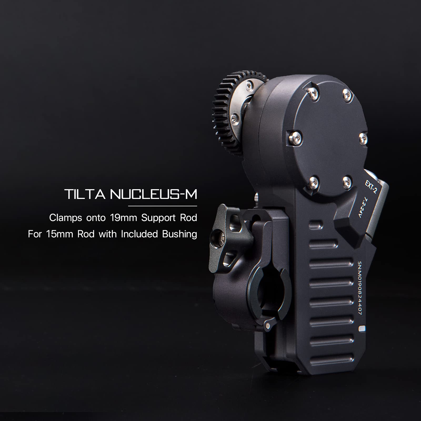 TILTA Nucleus-M Support de Tige de Moteur Adaptateur de Tige 15/19mm, Nucleus-M Accessoires de Mise au Point de Suivi WLC-T03-MRA