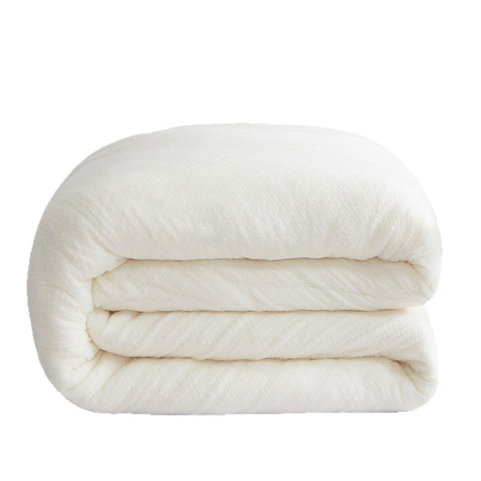 Genérico Relleno Nórdico de Algodón de Fibra Larga Clase A - Edredón de Algodón Natural Suave y Transpirable, Manta para Todas Las Estaciones, Ideal para Alergias y Niños (A 1.8x2.2m/6x7.2ft~2kg)