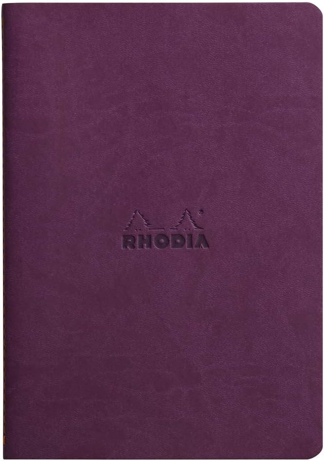 Rhodia A5 Sewn Spine Notebook, Lined, Purple