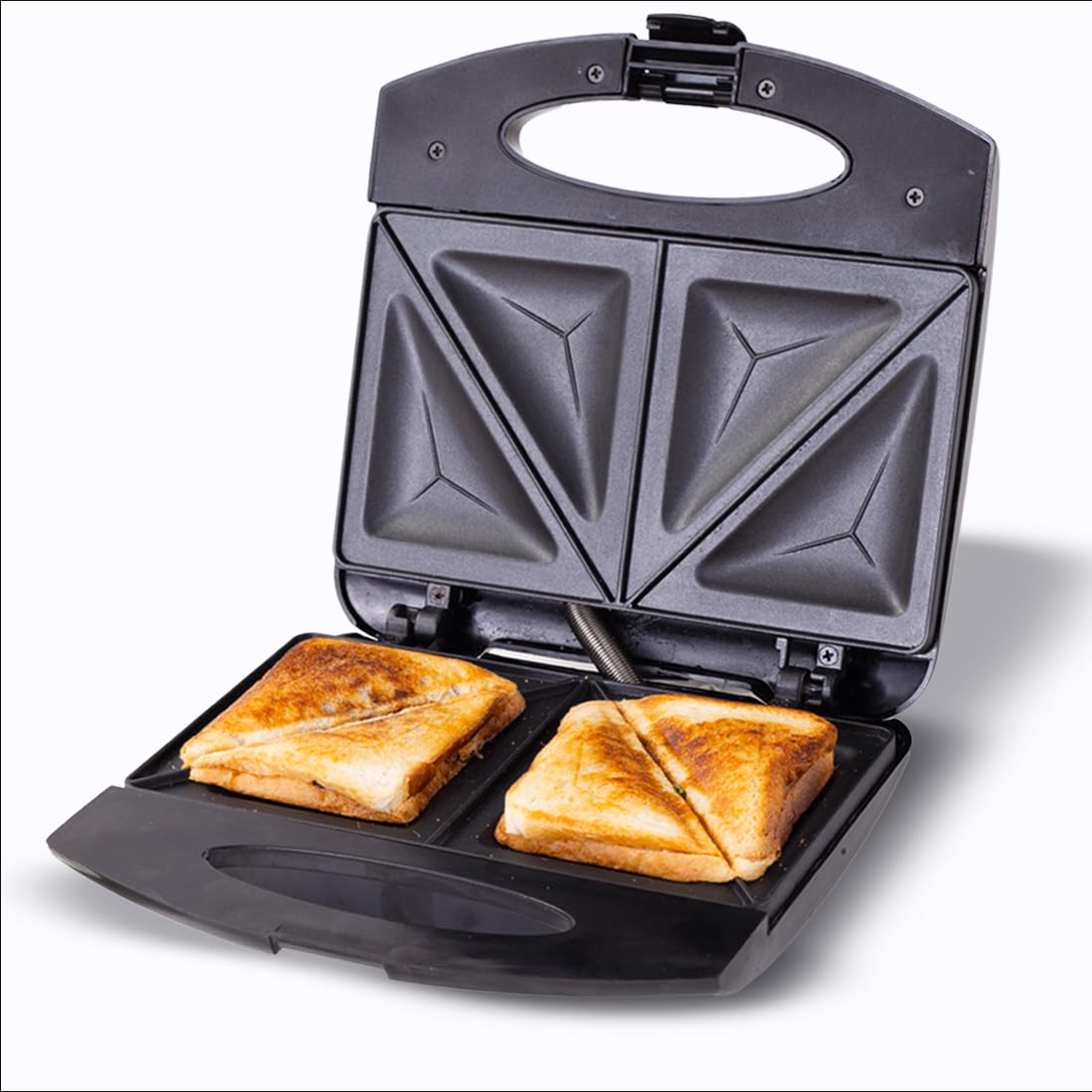 Wonderchef Acura Plus Sandwich Maker | 750W | Non-stick Aluminium Grill Plates | For Crispy Toast Sandwiches | Cool-touch Body with LED Indicator Lights | Easy to Clean | 2-year Warranty | Black-image-35