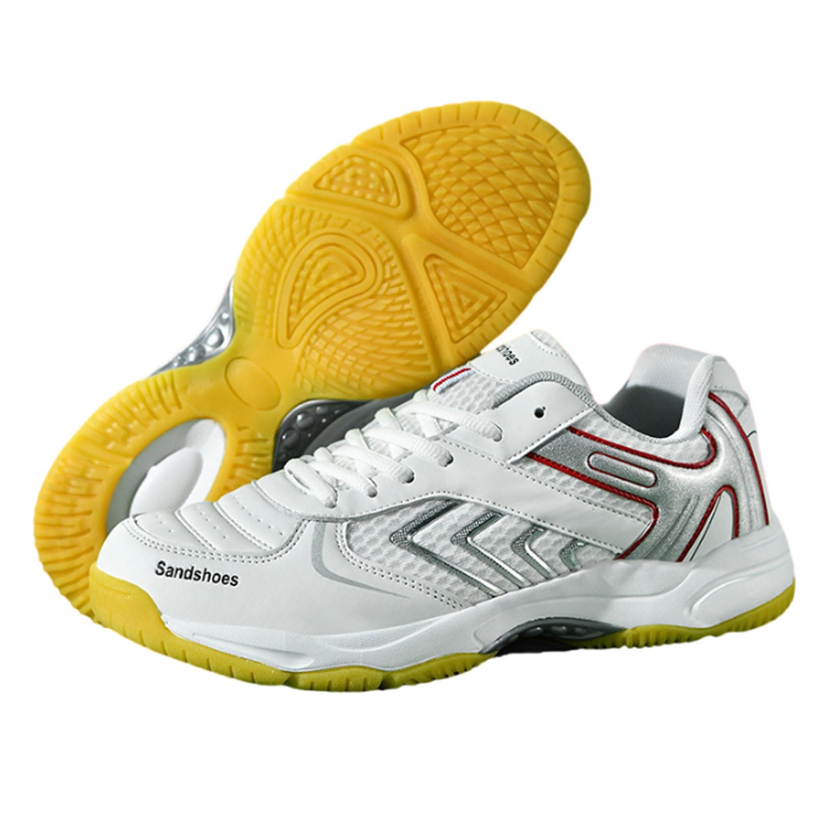 Zapatillas de bádminton Blandas,Zapatillas de bádminton para Exteriores,Antideslizante,Cómodo,Transpirable,para Caminar a Diario,Tenis,Baloncesto,Voleibol,el Ocio y Mantenerse en Forma