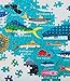 Mudpuppy Ocean Life 1000 Piece Jigsaw Puzzle for Adults and Families, Family Puzzle with Colorful Illustrations of Fish, Sharks and Ocean Life , Blue