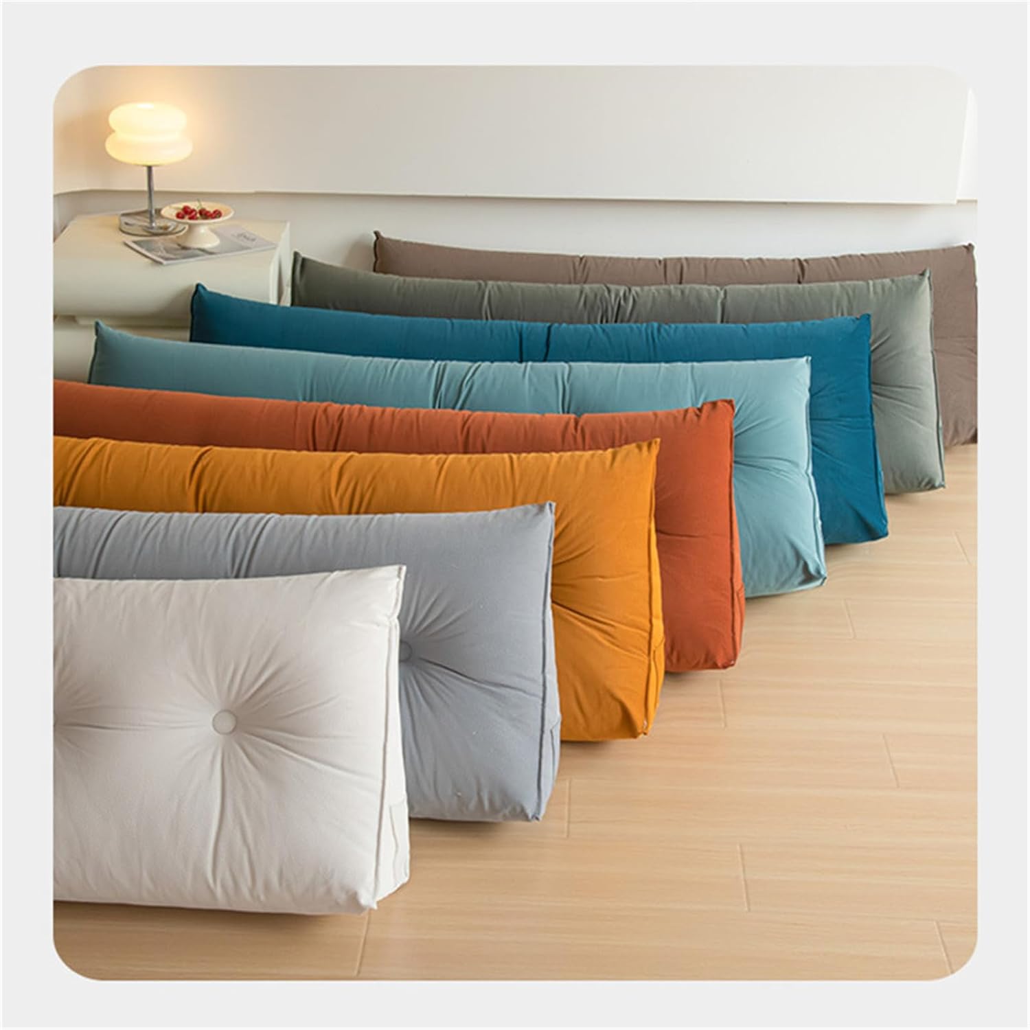 Triangular Headboard Wedge Pillows Twin XL for Dorm, Ergonomic Bolster Cushion Headrest Backrest for Reading & Sleeping (Dark Grey,23.62×19.68x7.87in)