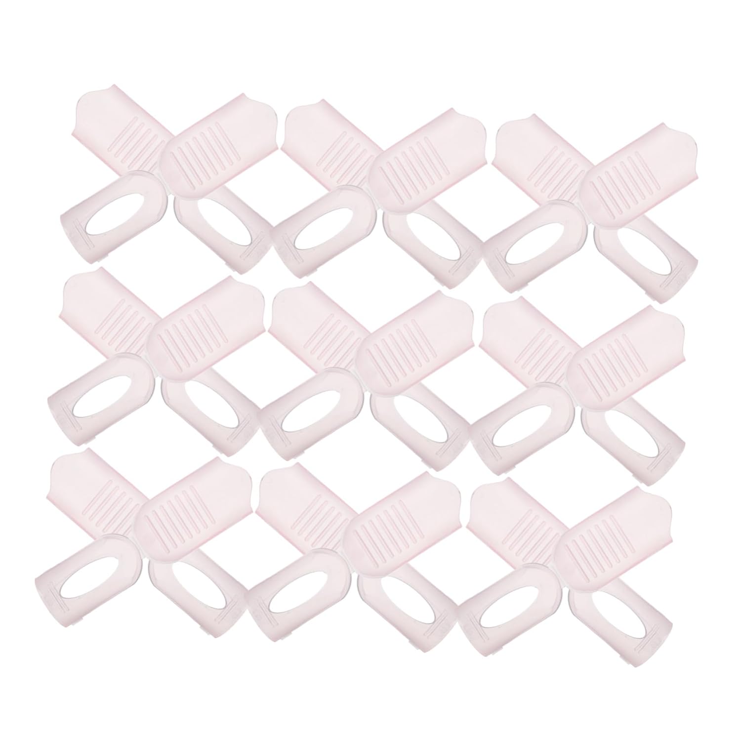 Adjustable Nail Polish Removal Clips 20pcs Pink Plastic Soak Off Gel Remover Tools for Manicure and Nail Art Suitable for Types