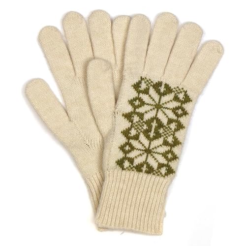 Pom Peace of Mind Olive & Cream Mix Scandi Star Flower Gloves