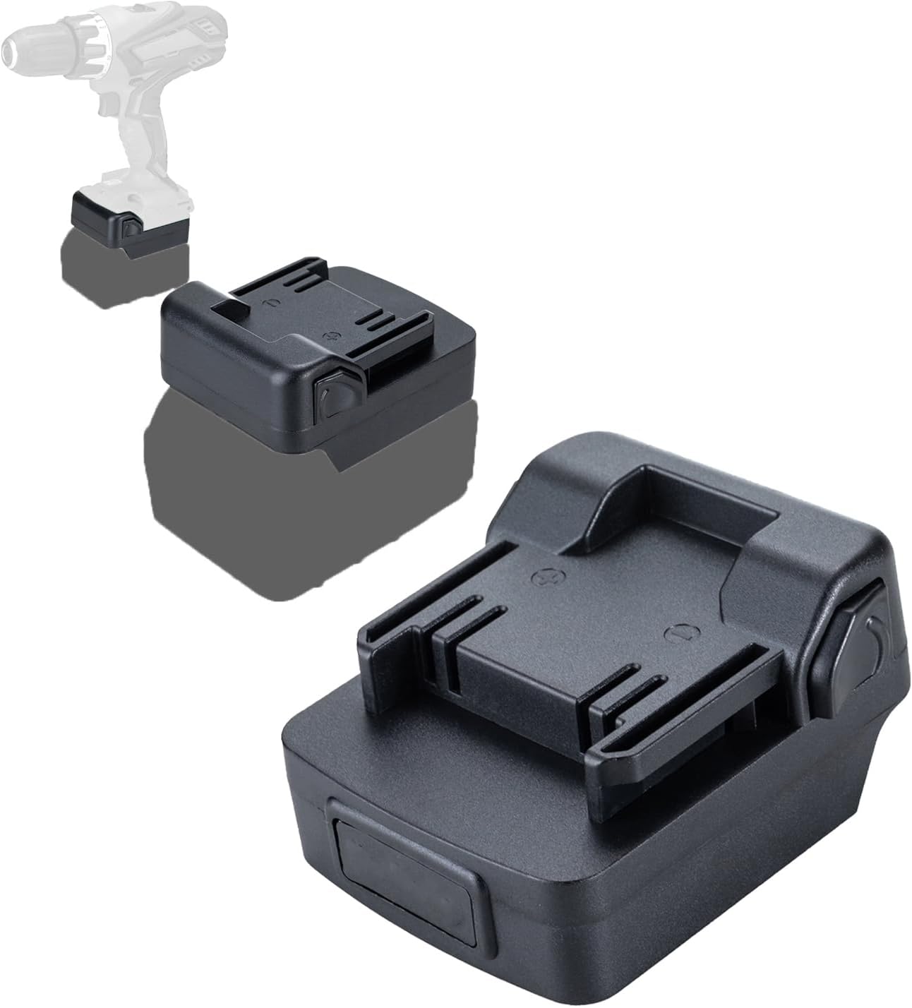 Product image of Battery Adapter Compatible for Makita 18V Battery Adapter Convert to Compatible for Hitachi 18V Lithium Cordless Tool and Compatible for Metabo18V (Not 36V) Slide Style Tools