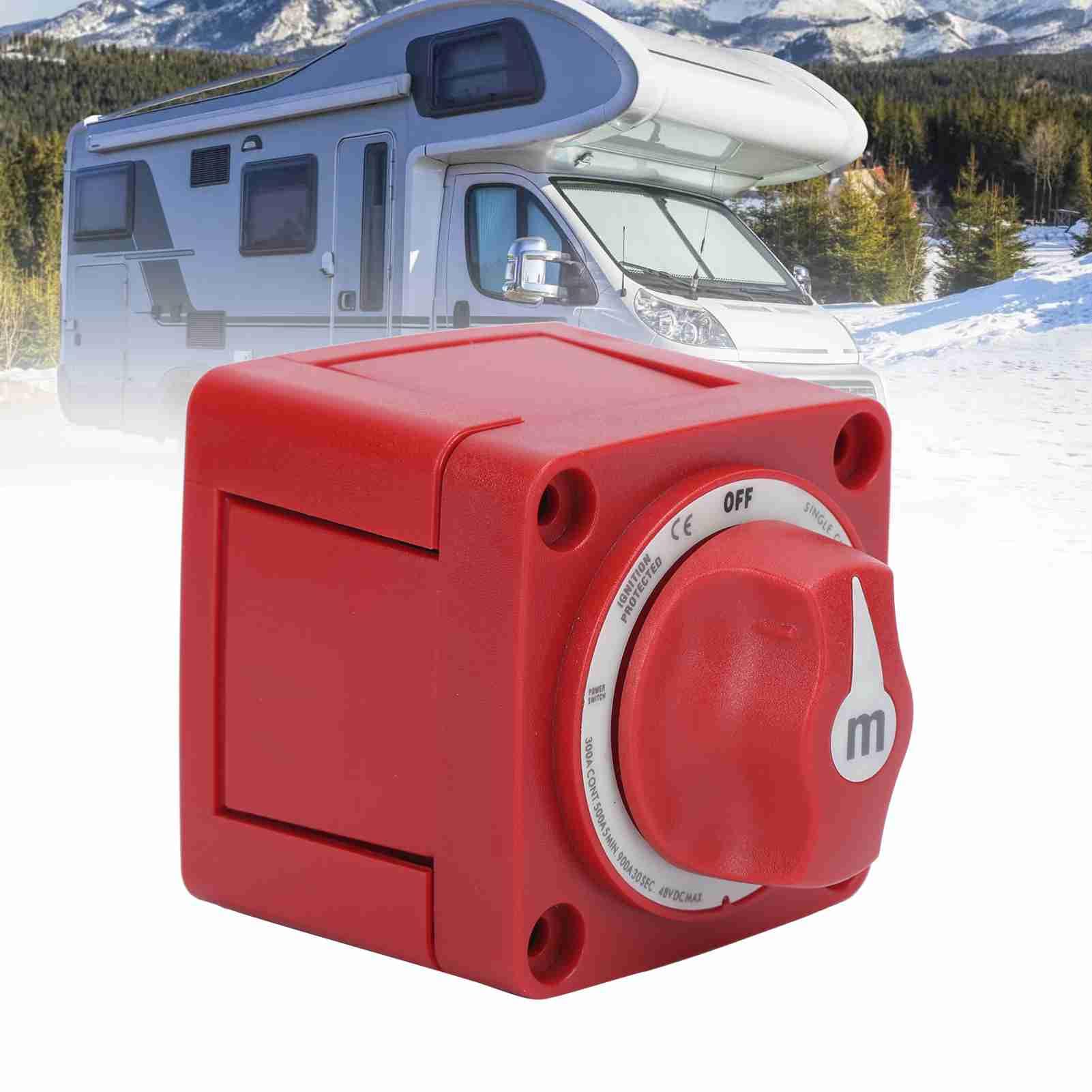Dioche „blue sea“ Yacht-Batterieschalter, Einzelkreis, 6006 M-Serie, ABS/Kupfer, Wasserdichter EIN/AUS-Hauptschalter für Marineboote, 48 V DC, 300 A