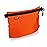 GOX Small Toiletry Bag for Men Bulk Cosmetic Bag Dopp Kit Carry On Zipper Pouch Organization Nylon Small Packing Sack Water Repellent(Orange)