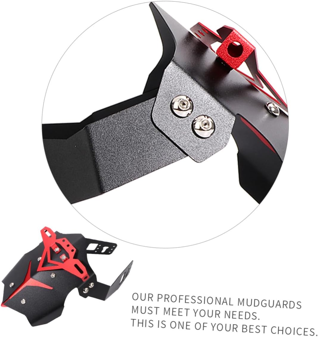 Ciieeo Aluminum Alloy Rear Mudguard for Off-Road Motorcycle Accessories Red Water-Resistant Guard Sturdy Rear Fender for Dirt Bike Protection